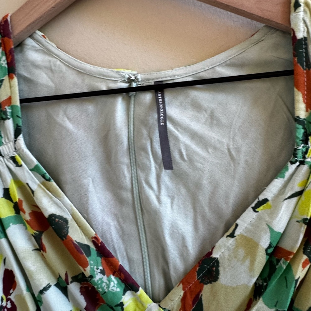 By Anthropologie short sleeve v neck slip midi Dress - Picture 7 of 10
